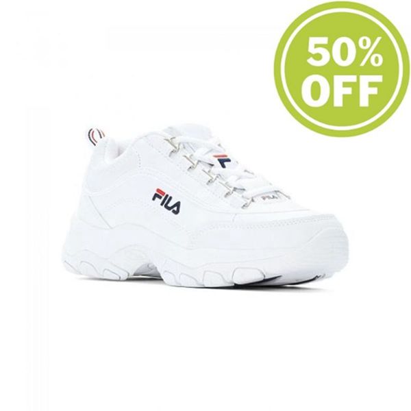 Fila Strada Low Wmn Women's Sneakers - White,NZ 781-45623